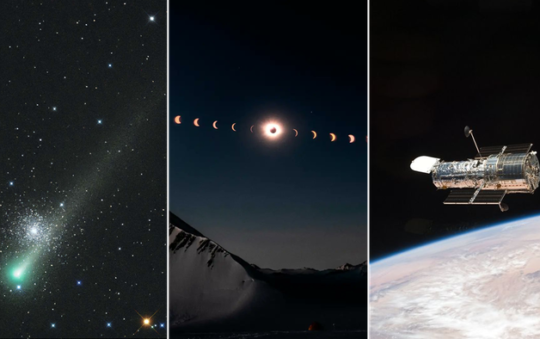 आकाश की सीमा नहीं है | धूमकेतु लियोनार्ड और सूर्य ग्रहण की तस्वीरें — और अधिक